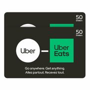 Uber/Uber Eats 2 x $50 E-Gift Cards for $79.99