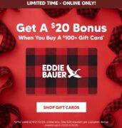 $20 Bonus when you buy a $100+ Gift Card