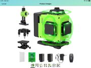 16 Lines Laser Level 360 Self Leveling, 4x360° green laser 54,99$ after 20$ coupon