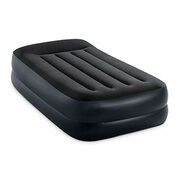 INTEX Air Mattress: Fiber-Tech – Twin Size – Built-in Electric Pump – 300 lb capacity - $28.99