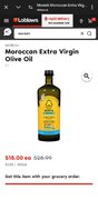 $15 Moroccan Premium Extra Virgin Olive Oil 1L SAVE $14