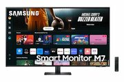 $478.00: Samsung 43 Inch M7 Black Smart Monitor with Smart TV Apps, 4k UHD, 4 ms Refresh Rate, USB-C, Multiple Ports, Ga