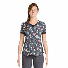 Scrubstar Women's Pals with Paws V-Neck Print Scrub Top $7.00 (reg. $26.00)