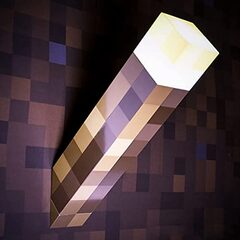 Minecraft Wall Torch Light ATL $9.90 USB Rechargeable Wall Mount/Portable