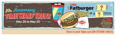 20th Anniversary (May 20-25): Fatburger or Combo Meal (w/ fries & drink) - at 2005 prices? (dine-in/takeout, in-store)