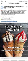 Toronto - May 24. 50% off Eva's @ 55 St Clair W