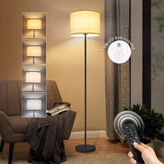 OUTON Floor Lamps w/Remote Control, 4 Color Temp Pole Lamp with Linen Shade $55.99 (reg $199.99)