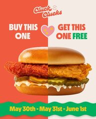 GTA BOGO chicken sandwich ($11.49-$12.49) May30-June01