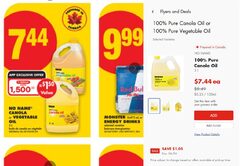 [EAST] Vegetable and Canola Oil 3L | [WEST] Canola Oil 3L | $5.94 with PC points. Must load PC Offers.