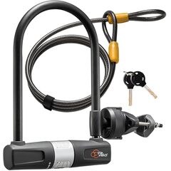Hot - Via Velo Heavy Duty Bike U-Lock,14mm Shackle and 10mm x1.8m Cable with Mounting Bracket $21.43