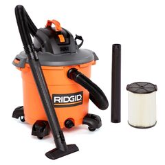 RIDGID NXT 60L (16 Gal.) 5.0 Peak HP Wet/Dry Shop Vacuum with Filter, Hose and Accessories - $98 (was $189)