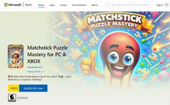 (PC, Xbox) Matchstick Puzzle Mastery for PC & XBOX (RRP $1.29) - $0.00 / Free (limited time offer)