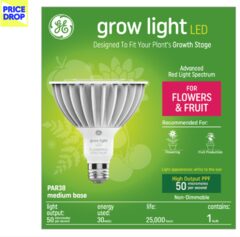 GE Grow Light 30W Advanced Red Spectrum LED Indoor Plant Light Bulb $19.99 (Save 69%)