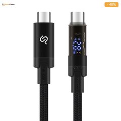 3 ft USB4 USB-C to USB-C Cable – LED indicator, 240W, 8K Video, 40Gbps - $11.99 (40% off)