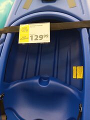 Extreme YMMV. 1 person hardshell kayak for $129.99 clearance pricing.