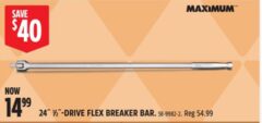 24 inch Breaker Bar (1/2" Drive) - $15 - Starts September 18