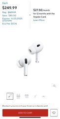 Airpods Pro 2 - $234.99 after applying coupon