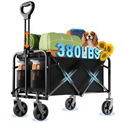 Collapsible wagon cart w/ 380 lb capacity - $60