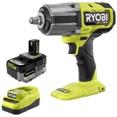 $278 RYOBI 18V ONE+ HP Brushless 4-Mode 1/2 in. High Torque Impact Wrench Kit with 4.0 Ah HP Battery & Chargerbb