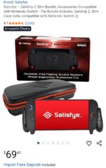 Satisfye ZenGrip 2 Slim Bundle (Grip + Case) for Switch 2 - $69.61 ($100 CAD on Satisfye.com)
