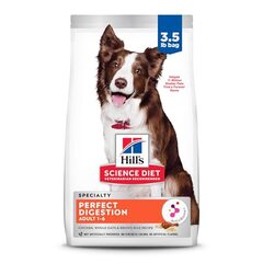 Hill's PetAdult Dog Dry Perfect Digestion Chicken 3.5 lbs $14.25 w/ S&S