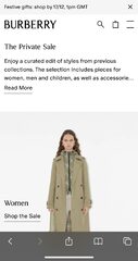 Burberry Private Sale (20% - 50 % off)