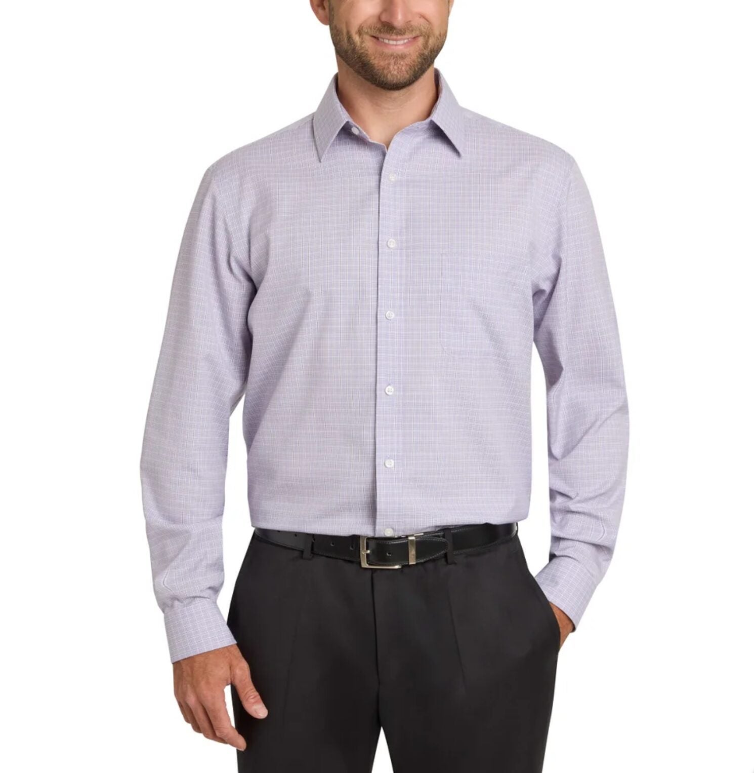 point collar dress shirts White Cotton Long Point Collar Dinner Shirt