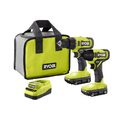 Ryobi drill, impact, 2 batteries and charger -$138