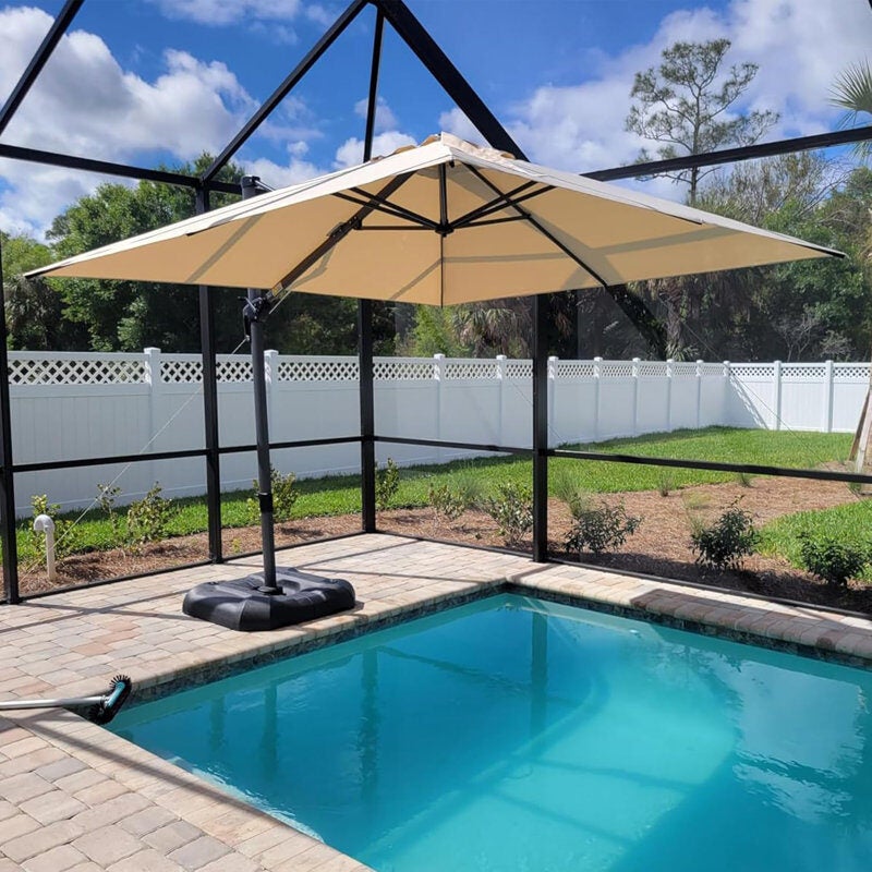 [Wayfair.ca] $420 Purple leaf 9ft offset square cantilever patio ...