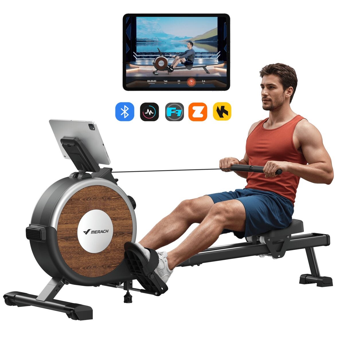 Walmart: Máy chèo MERACH từ tính 16 mức kháng lực, Bluetooth $206.99 (giá gốc $399.99)
