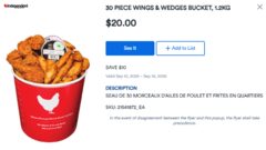 Your Independent Grocer - 30 Wings and Large Wedges for $20