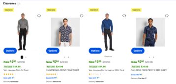 [Walmart] Van Heusen on Clearance for $5.00 (reg. $29.98 - $42.98) Pants, Sweaters and Shirts