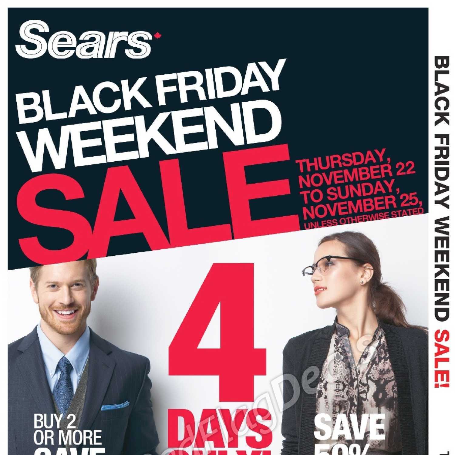 Sears Weekly Flyer - Black Friday Weekend Sale - Nov 22 – 25 ...