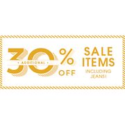 Additional 30% off Sale Items