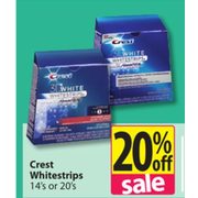Crest Whitestrips - 20% off