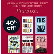 Hilary Weston Writers' Award Finalist Novels - 40% Off