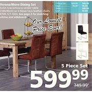 Verona/Move Dining Set - $599.99 ($150.00 off)