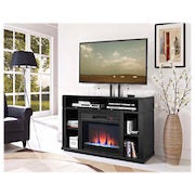 Elements TV Stand for 50"-55" TV with Crushed Glass Fireplace - $398.00 ($700.00 off)