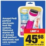 Amope Pedi Perfect Electronic Foot File System, Diamond Starter Kit or Amope Pedi Perfect Electronic Nail Care System - $45.98