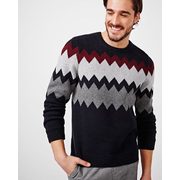 Zigzag Crew Neck Sweater - $49.95 ($39.95 Off)