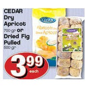 Cedar Dry Apricot Or Dried Fig Pulled  - $3.99
