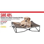 cabelas elevated dog bed