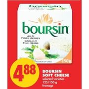 Boursin Soft Cheese - $4.88