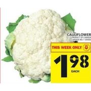 Cauliflower - $1.98