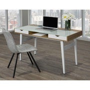 Best Buy Iqdesk Power X Computer Desk White Oak Online Only