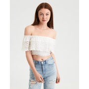 AE Off-the-shoulder Crochet Top - $22.83