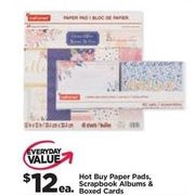 Paper Pads, Scrapbook Albums & Boxed Cards - $12.00