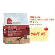 Open Farm Freeze Dried Dog Food - $5.00 off
