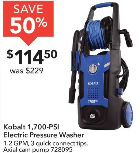 Kobalt electric power deals washer