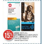 Bekool Sheets, Life Brand Muscle & Back Caplets,Lakota Capsules Or Topical Pain Relief Products - Up to 15% off